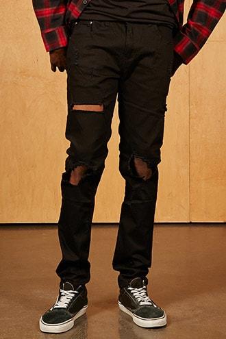 Forever21 Black Keys Distressed Jeans