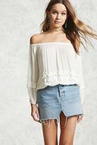 Forever21 Off-the-shoulder Ruffled Top