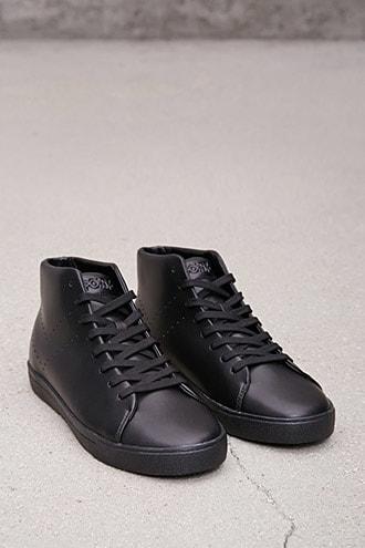 Forever21 Pony Perforated Leather Sneakers