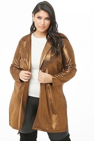 Forever21 Plus Size Metallic Cardigan