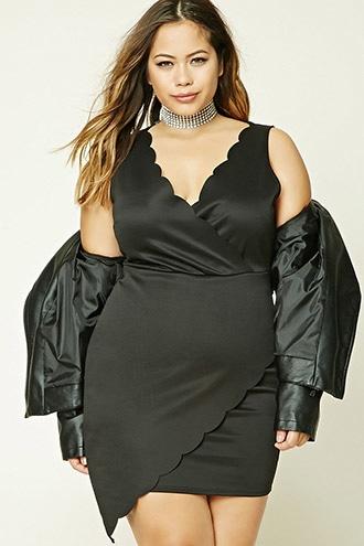 Forever21 Plus Women's  Plus Size Sheeny Sheath Dress