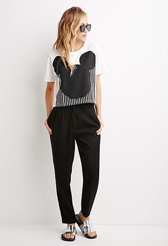 Forever21 Dripped Mickey Mouse Top