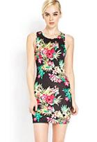 Forever21 Tropical Floral Bodycon Dress