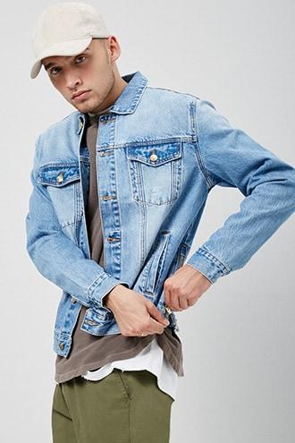 Forever21 Side-zip Denim Jacket