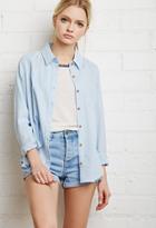 Forever21 Tonal-striped Shirt