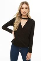 Forever21 Gathered Surplice Top