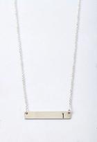 Forever21 Adorn512 Initial L Bar Necklace (silver)