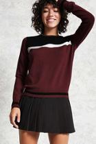 Forever21 Striped Colorblock Sweater