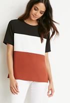 Forever21 Colorblocked Panel Boxy Top