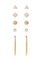 Forever21 Mixed Geo Stud Set (matte Gold/silver)