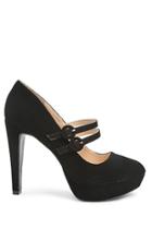 Forever21 Qupid Faux Nubuck Buckle-strap Pumps