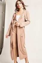 Forever21 Faux-suede Duster Jacket