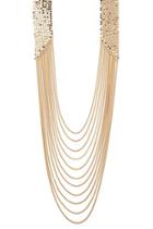 Forever21 Flat Dot Chain Layered Necklace