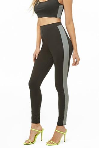 Forever21 Reflective-striped Leggings