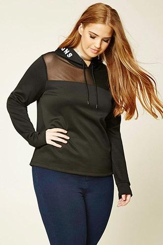Forever21 Plus Size Mixed Emotions Hoodie