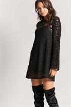 Forever21 Bell-sleeve Crochet Dress