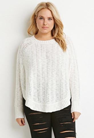 Forever21 Plus Loose Knit Dolman Sweater