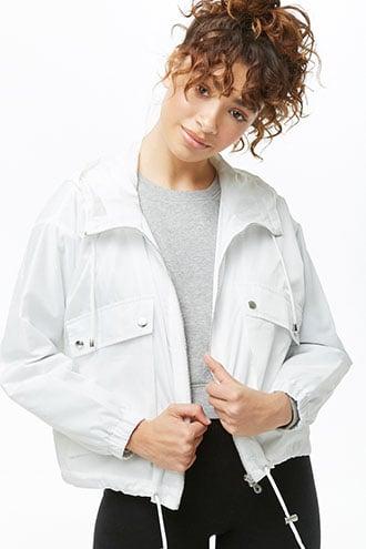 Forever21 Mesh Drawstring Windbreaker