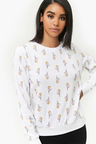 Forever21 Boba Tea Fleece Pullover