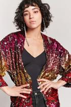 Forever21 Open-front Sequin Jacket