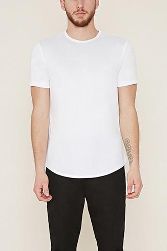 21 Men Men's  White Athletic Mesh Tee