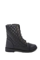 Forever21 Quilted Faux Leather Boots