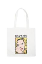 Forever21 Dont Cry Graphic Eco Tote Bag