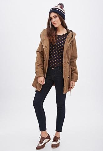 Forever21 Double-breasted Parka
