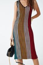 Forever21 Shadow Striped Bodycon Dress
