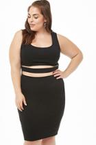 Forever21 Plus Size Ladder Cutout Bodycon Dress