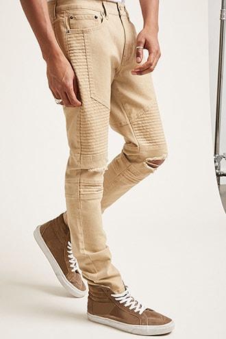 Forever21 Ripped Knee Moto Pants