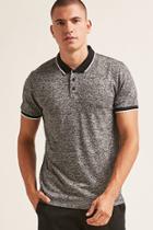 Forever21 Marled Knit Polo Shirt