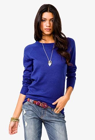Forever21 Longline Raglan Sweater