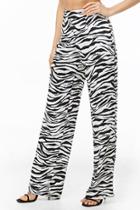 Forever21 Textured Zebra Print Pants