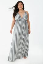 Forever21 Plus Size Striped Halter Maxi Dress