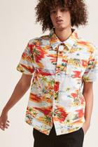 Forever21 In Gear Island Print Short-sleeve Shirt