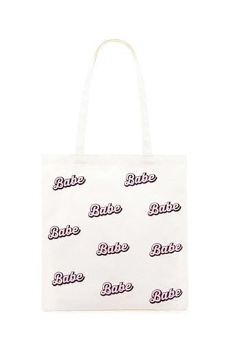 Forever21 Babe Print Tote Bag
