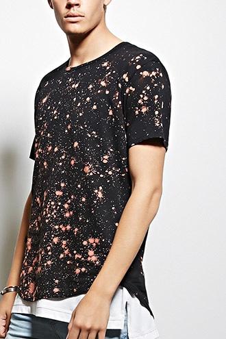 21 Men Men's  Vintage Wear La Bleach Dye Tee