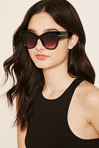 Forever21 Metal Trim Cat Eye Sunglasses