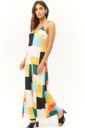 Forever21 Colorblock Wide-leg Jumpsuit