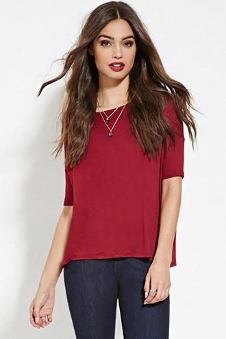 Forever21 Women's Heathered Dolman Top