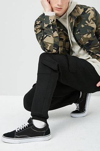 Forever21 American Stitch Scuba Knit Cargo Joggers