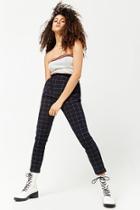 Forever21 High-rise Grid Pants