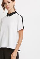 Forever21 Colorblocked Collar Blouse