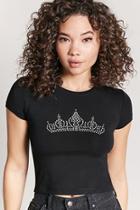 Forever21 Rhinestone Crown Tee