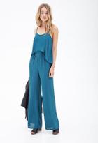 Forever21 Flounced Chiffon Jumpsuit