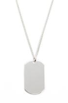 Forever21 Dog Tag Pendant Necklace