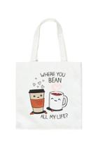 Forever21 Coffee Graphic Tote Bag