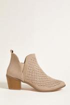 Forever21 Yoki Perforated Ankle Boots