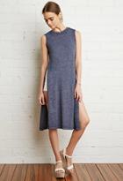 Forever21 Marled High-slit Midi Dress